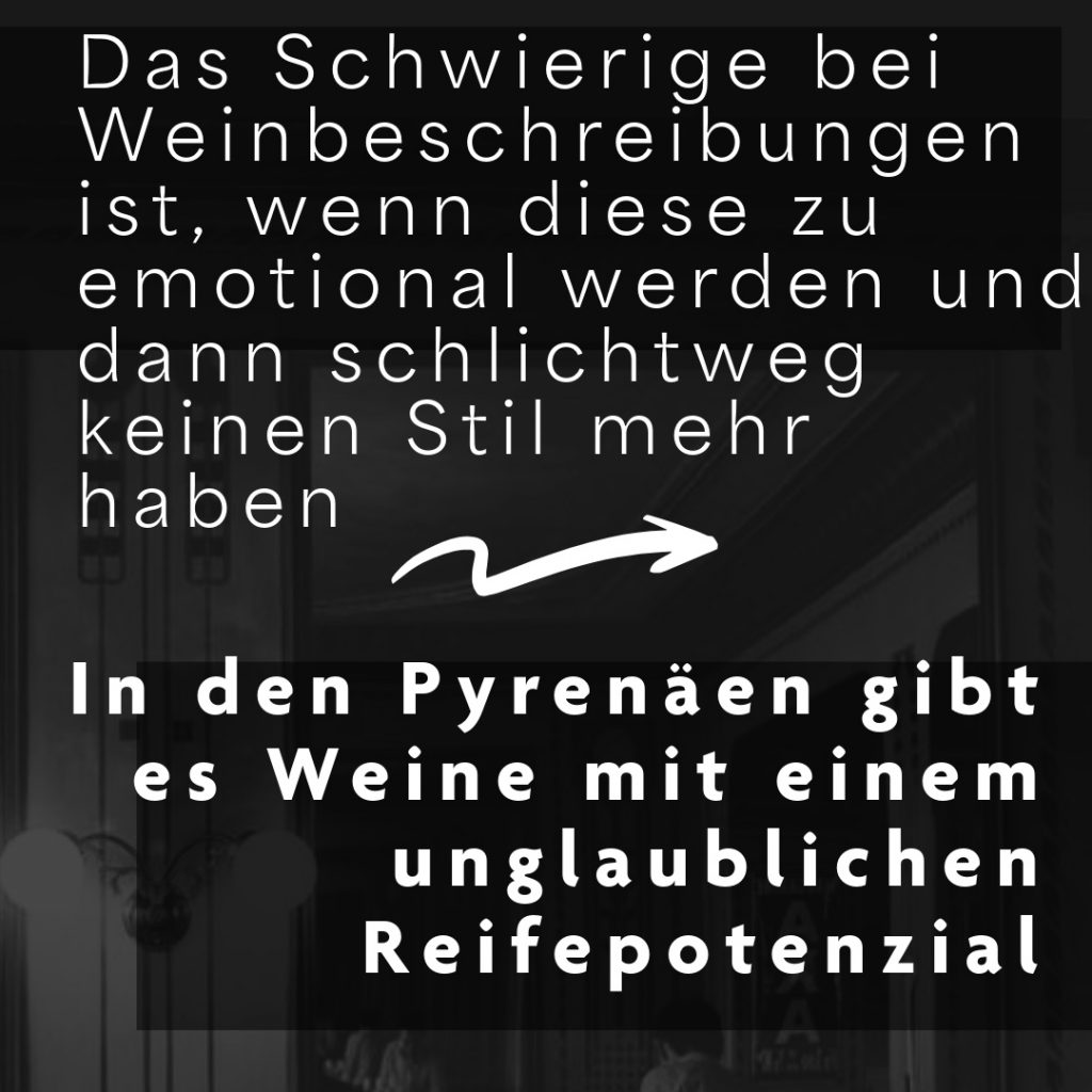 Weinexperte, Sommelier, Weinverkostung, Weinwissen, Weinblog, Weinmagazin, Weinliebhaber, Weinpodcast, Weinprobe, Weinreise, Weinjournalismus, Weinkultur, Weinszene, Weinbranche, Weinwirtschaft, Weinverkauf, Weingeschäft, Weingut, Weinherstellung, Weinproduktion, Winzer, Weinhändler, Weindegustation, Weinbewertung, Weinbeschreibung, Weinanalyse, Weinkritik, Weinsensorik, Weinverkostungsnotizen, Weinempfehlung, Weinführer, Weinkarte, Weintipps, Weinpreise, Weinbewertungen, Weinexpertenmeinung, Weinfachhandel, Weinauswahl, Weinkeller, Weinausbau, Weinreben, Weinbau, Terroir, Weinregion, Weinbaugebiet, Weinbauklima, Weinberge, Weinlese, Rebsorten, Weintrauben, Weißwein, Rotwein, Roséwein, Schaumwein, Sekt, Champagner, Naturwein, Bio-Wein, biodynamischer Wein, Orange Wine, Pet Nat, Süßwein, Dessertwein, Eiswein, Spätlese, Kabinett, Trockenbeerenauslese, Qualitätswein, Prädikatswein, Tafelwein, Landwein, Grand Cru, Premier Cru, Barrique, Holzfass, Edelstahltank, Weinlagerung, Weinreifung, Flaschenreifung, Dekantieren, Karaffieren, Weinservice, Weingläser, Weinzubehör, Weinzubehör kaufen, Weinlager, Weinshop, Online-Weinhandel, Weinbestellung, Weinempfehlungen, Weinpreise vergleichen, Weingeschenke, Weinpräsent, Weinveranstaltungen, Weinfestival, Weinmesse, Weinseminar, Weinprobe buchen, Online-Weinprobe, Virtuelle Weinprobe, Weinabend, Weinerlebnis, Wein & Speisen, Weinpairing, Foodpairing, Käse und Wein, Wein und Fleisch, Wein und Fisch, Veganer Wein, Vegetarische Weinbegleitung, Sommelier-Tipps, Weinlexikon, Weinwissen für Anfänger, Weinwissen für Fortgeschrittene, Wein online kaufen, Wein-Abo, Weinclub, Weinbar, Weinlokal, Weinrestaurant, Sternekoch und Wein, Gourmet-Wein, Luxuswein, Raritätenwein, Weinraritäten, Alte Weine, Weinlagerung zuhause, Weinkühlschrank, Weinsammlung, Wein als Investment, Weinauktionen, Weinpreise Entwicklung, Weintrends, Naturwein-Trend, Nachhaltiger Wein, Faire Weine, Low Intervention Wine, Wein Podcast, Wein-Influencer, Weinblogger, Weinkritiker, Weinbewertungen online, Weinvergleich, Weinmarketing, Weinbranding, Weinhandel digital, Direktimport Wein, Exklusive Weine, Boutique-Wein, Familienweingut, Weingüter Deutschland, Weingüter Frankreich, Weingüter Italien, Weingüter Spanien, Weingüter Österreich, Weingüter Portugal, Weingüter Kalifornien, Weingüter Australien, Weingüter Südafrika, Weinregion Bordeaux, Weinregion Burgund, Weinregion Toskana, Weinregion Rioja, Weinregion Mosel, Weinregion Rheingau, Weinregion Pfalz, Weinregion Wachau, Weinregion Mendoza, Weinregion Napa Valley, Weinregion Barossa Valley, Weinregion Stellenbosch, Weinregion Champagne, Weinregion Loire, Weinregion Chianti, Weinregion Priorat, Weinregion Douro, Weinregion Oregon, Weinregion Washington State, Weinregion Neuseeland, Spitzenweine, Fine Wine, Kultweine, Prestige-Weine, Weinspekulation, Weinrecht, Weinetikett, Weinflasche, Korken oder Schraubverschluss, Weinlagerkapazität, Weintemperatur, Serviertemperatur, Weinbelüftung, Weinoxidation, Weinchemie, Weinbiologie, Weinaromen, Weinaromatik, Geschmackskategorien Wein, Weinprofil, Weinsäure, Weintannin, Restzucker, Alkoholgehalt Wein, Schwefel im Wein, Sulfite im Wein, Weinfehler, korkiger Wein, Weinkristalle, Depot im Wein, Wein trübe, Wein dekantieren ja oder nein, Weingenuss, Weinphilosophie, Weinpassion.